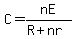C=nE%2F%28R%2Bnr%29