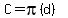 C=pi%28d%29