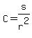 C=s%2Fr%5E2