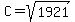 C=sqrt%281921%29