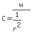 C=w%2F%281%2Fr%5E2%29