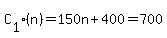 C%5B1%5D%28n%29=150n%2B400=700