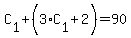 C%5B1%5D%2B%283%2AC%5B1%5D%2B2%29+=90