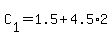 C%5B1%5D+=+1.5+%2B+4.5%2A2