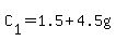 C%5B1%5D+=+1.5+%2B+4.5g