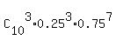C%5B10%5D%5E3%2A0.25%5E3%2A0.75%5E7