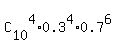 C%5B10%5D%5E4%2A0.3%5E4%2A0.7%5E6