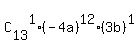 C%5B13%5D%5E1%2A%28-4a%29%5E12%2A%283b%29%5E1