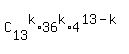 C%5B13%5D%5Ek%2A36%5Ek%2A4%5E%2813-k%29