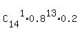 C%5B14%5D%5E1%2A0.8%5E13%2A0.2
