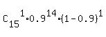 C%5B15%5D%5E1%2A0.9%5E14%2A%281-0.9%29%5E1