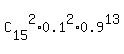 C%5B15%5D%5E2%2A0.1%5E2%2A0.9%5E13