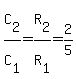 C%5B2%5D%2FC%5B1%5D=R%5B2%5D%2FR%5B1%5D=2%2F5