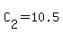 C%5B2%5D+=+10.5