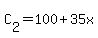 C%5B2%5D+=+100%2B35x