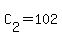 C%5B2%5D+=+102