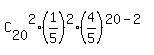 C%5B20%5D%5E2%2A%281%2F5%29%5E2%2A%284%2F5%29%5E%2820-2%29