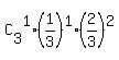 C%5B3%5D%5E1%2A%281%2F3%29%5E1%2A%282%2F3%29%5E2