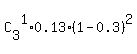C%5B3%5D%5E1%2A0.13%2A%281-0.3%29%5E2