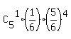 C%5B5%5D%5E1%2A%281%2F6%29%2A%285%2F6%29%5E4