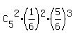 C%5B5%5D%5E2%2A%281%2F6%29%5E2%2A%285%2F6%29%5E3