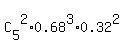 C%5B5%5D%5E2%2A0.68%5E3%2A0.32%5E2