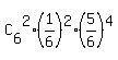 C%5B6%5D%5E2%2A%281%2F6%29%5E2%2A%285%2F6%29%5E4