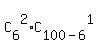 C%5B6%5D%5E2%2AC%5B100-6%5D%5E1