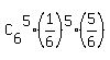 C%5B6%5D%5E5%2A%281%2F6%29%5E5%2A%285%2F6%29