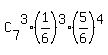 C%5B7%5D%5E3%2A%281%2F6%29%5E3%2A%285%2F6%29%5E4
