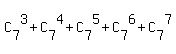 C%5B7%5D%5E3+%2B+C%5B7%5D%5E4+%2B+C%5B7%5D%5E5+%2B+C%5B7%5D%5E6+%2B+C%5B7%5D%5E7