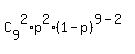 C%5B9%5D%5E2%2Ap%5E2%2A%281-p%29%5E%289-2%29