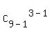 C%5B9-1%5D%5E%283-1%29