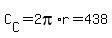 C%5BC%5D+=+2pi%2Ar+=+438