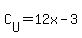 C%5BU%5D+=+12x+-3