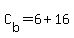 C%5Bb%5D+=+6+%2B+16
