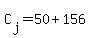 C%5Bj%5D+=+50%2B156