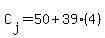 C%5Bj%5D+=+50%2B39%284%29