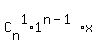 C%5Bn%5D%5E1%2A1%5E%28n-1%29%2Ax