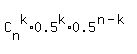 C%5Bn%5D%5Ek%2A0.5%5Ek%2A0.5%5E%28n-k%29