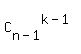 C%5Bn-1%5D%5E%28k-1%29