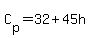 C%5Bp%5D+=+32%2B45h