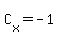 C%5Bx%5D+=+-1