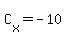 C%5Bx%5D+=+-10
