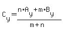C%5By%5D+=+%28n%2AA%5By%5D+%2B+m%2AB%5By%5D%29%2F%28m%2Bn%29