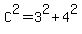 C%5E2=3%5E2%2B4%5E2