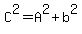C%5E2=A%5E2%2Bb%5E2