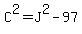 C%5E2=J%5E2-97