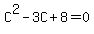 C%5E2+-+3C+%2B+8+=+0