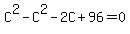 C%5E2-C%5E2-2C%2B96=0